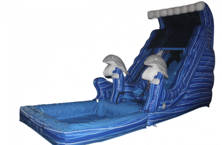21FT' DOLPHIN WAVE WATER SLIDE