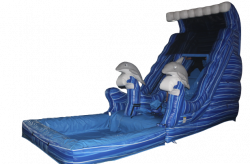 21FT' DOLPHIN WAVE WATER SLIDE
