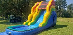 FB IMG 1590108763827 141095602561217 1645062732 16 ft MULTICOLOR water slide with pool
